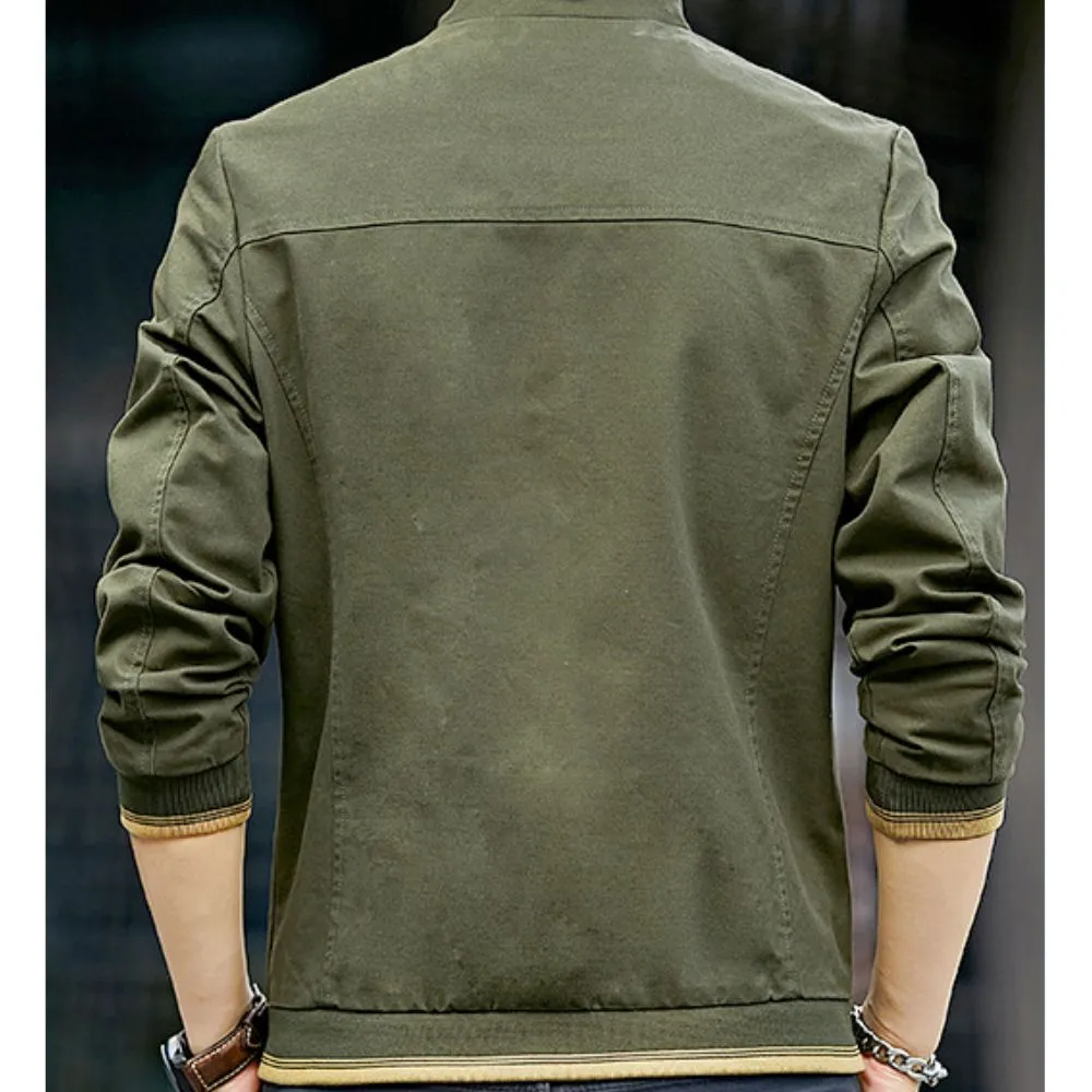 Mens Zip Up Casual Short Jacket