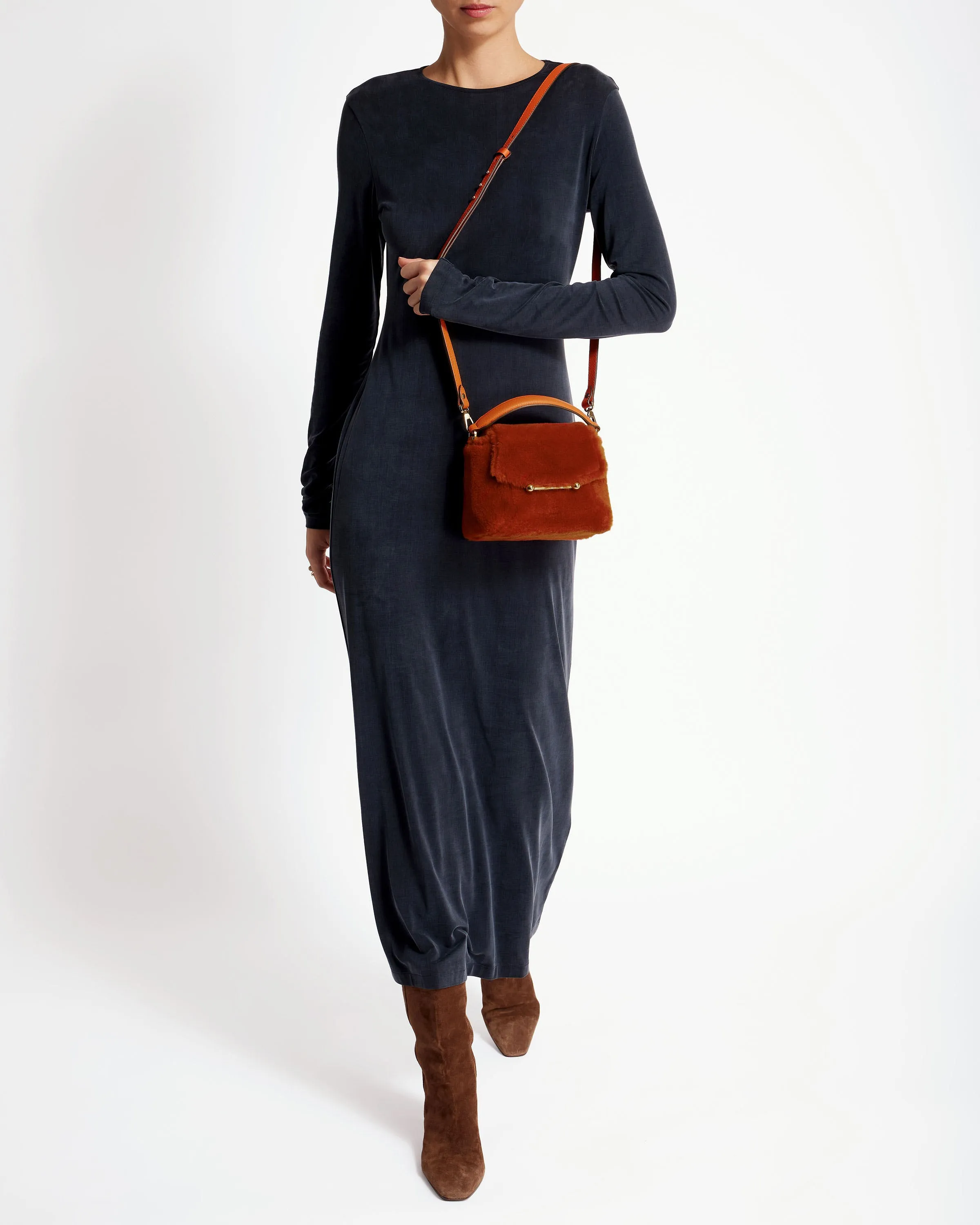 Mosaic Nano - Burnt Orange Shearling
