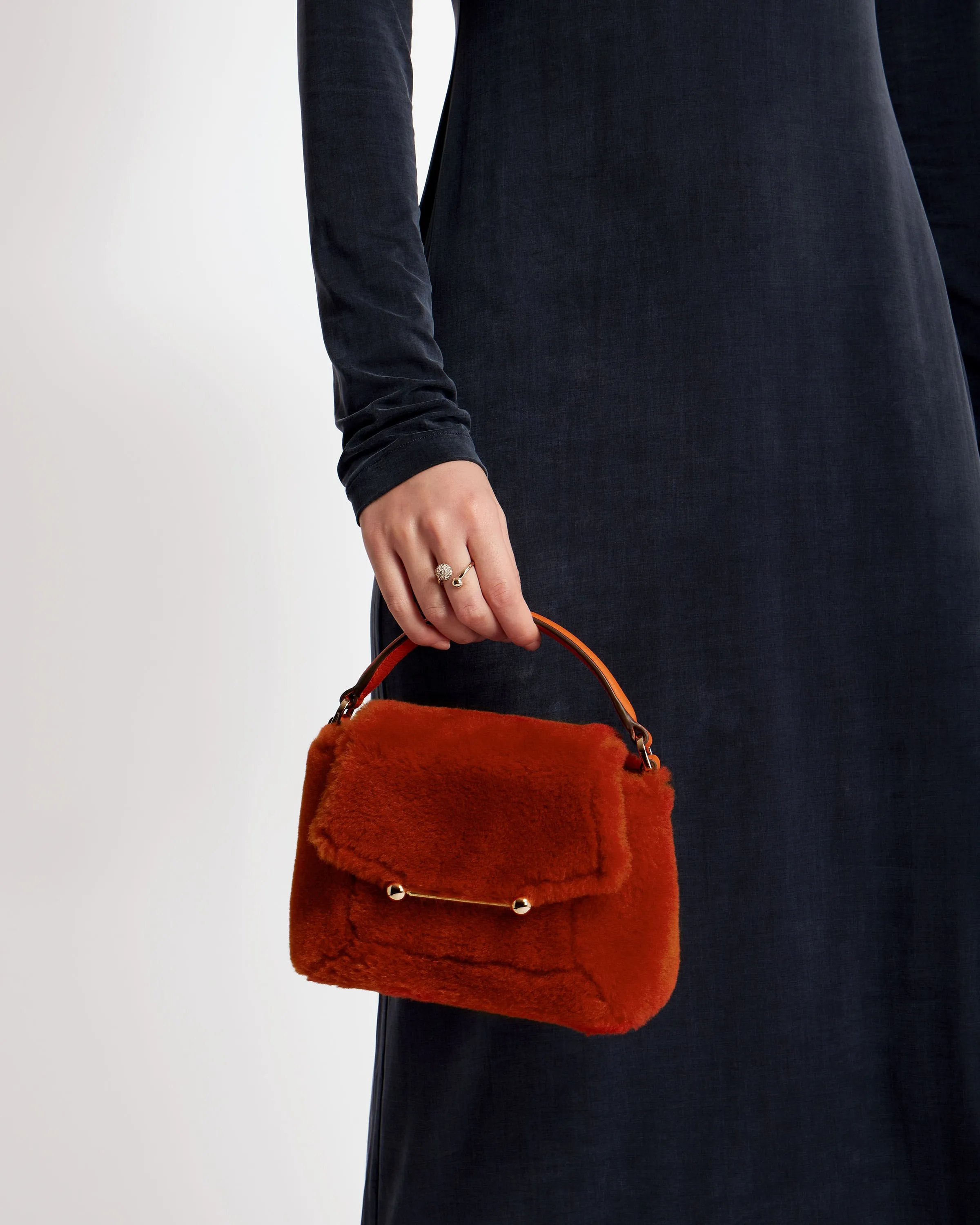 Mosaic Nano - Burnt Orange Shearling