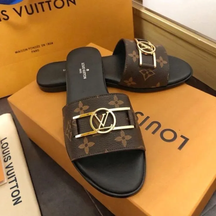 New LV Combo Slippers   Bag