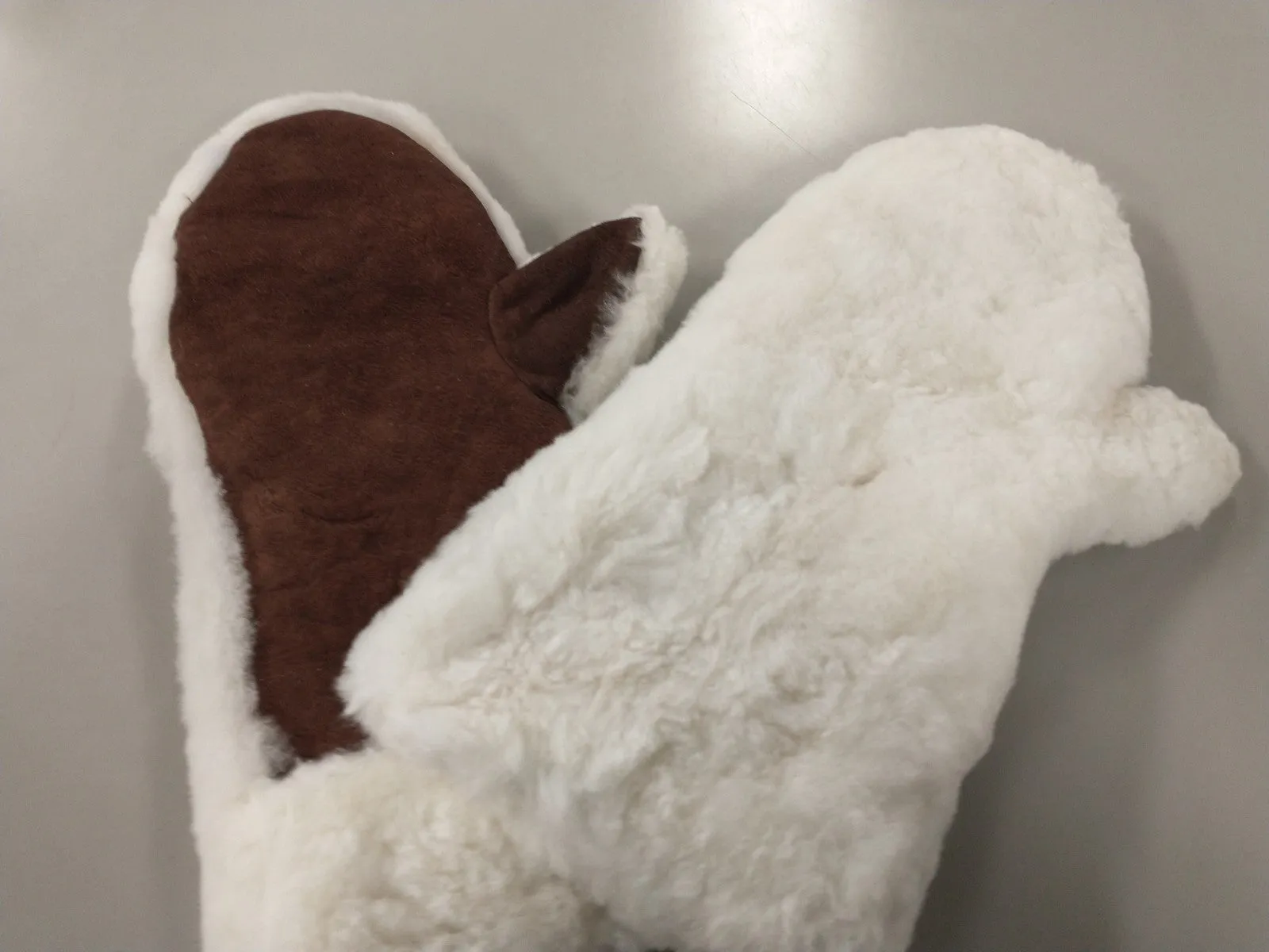 Now Outdoors Alpaca Mittens - White