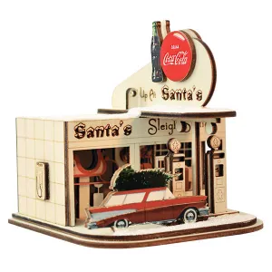 Old World Christmas Cottage - Gas Station Ornament