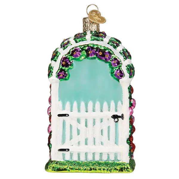 Delightful Old World Christmas Garden Trellis Ornament - Vintage-Inspired Holiday Décor