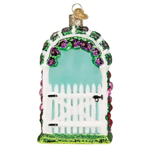 Delightful Old World Christmas Garden Trellis Ornament - Vintage-Inspired Holiday Décor