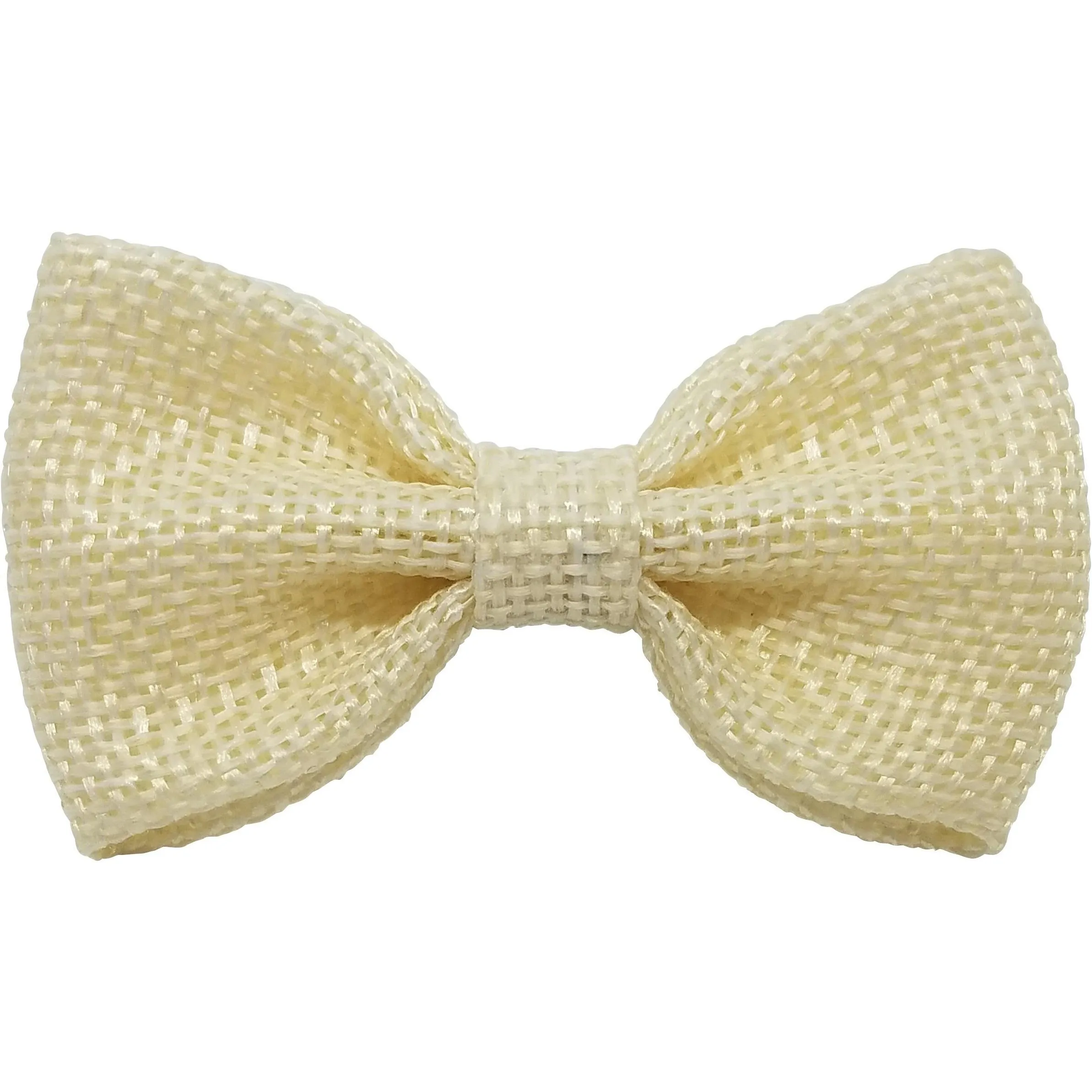 Orange 3" Burlap Hair Bow clips