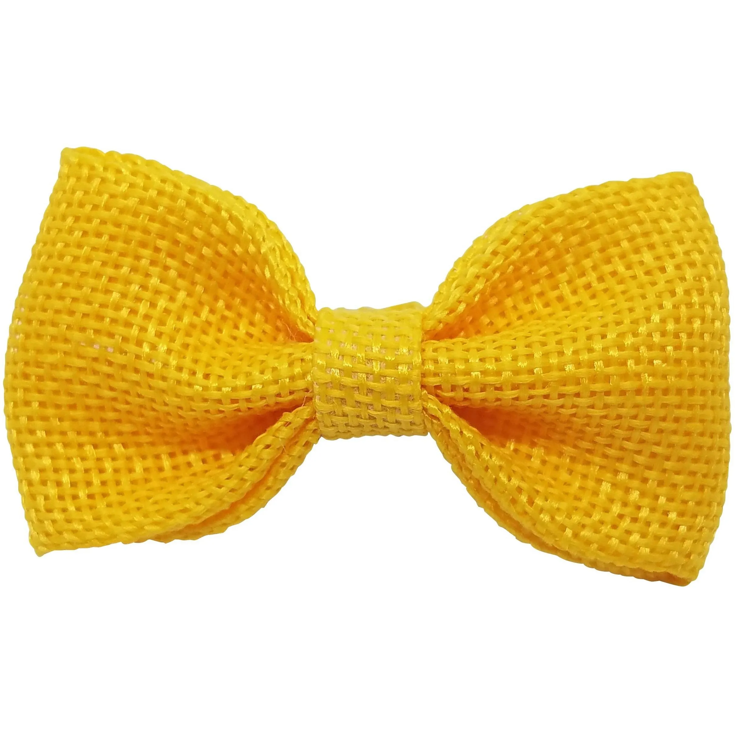 Orange 3" Burlap Hair Bow clips