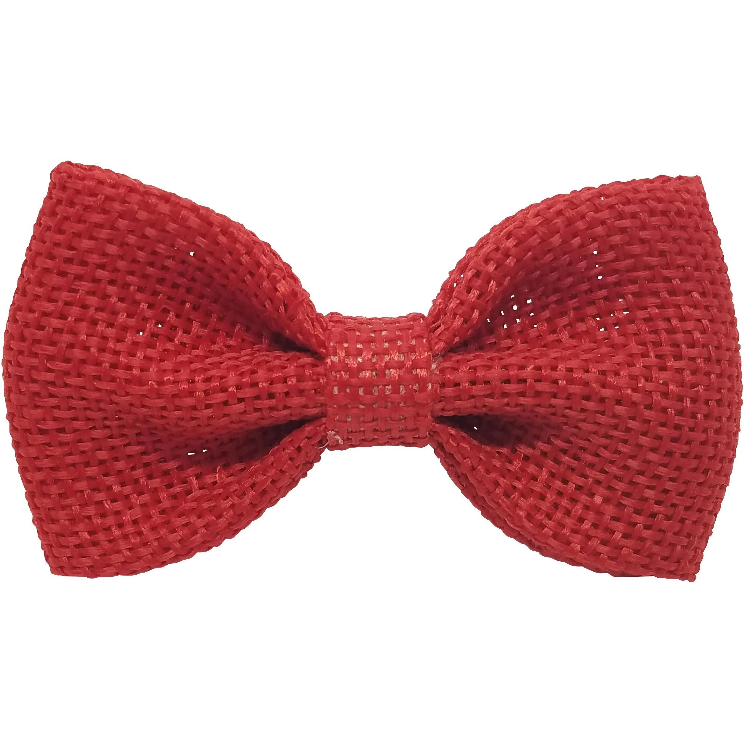 Orange 3" Burlap Hair Bow clips