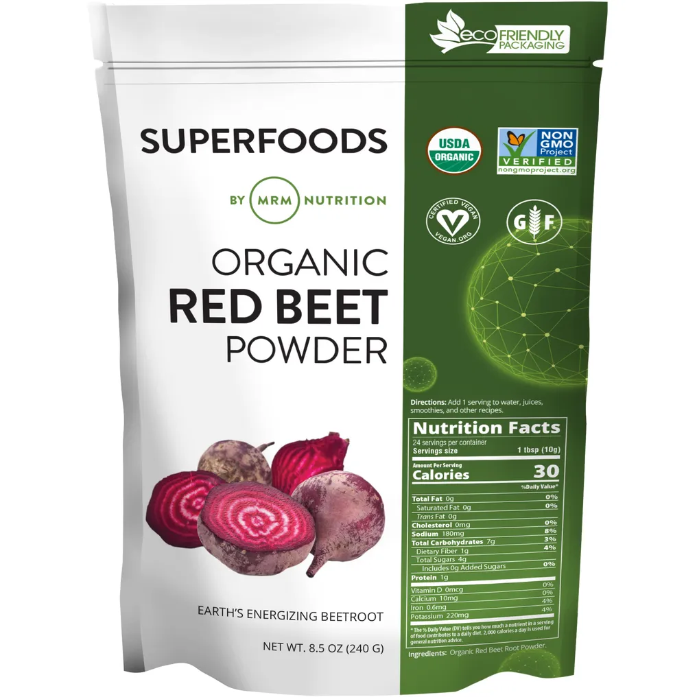 Organic Red Beet Powder 8.5 oz by Metabolic Response Modifier