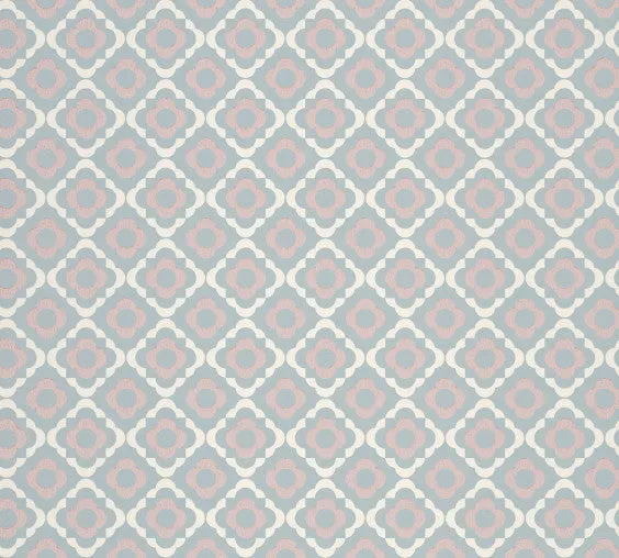 Paint Library Wallpaper Quatrefoil Porcelain