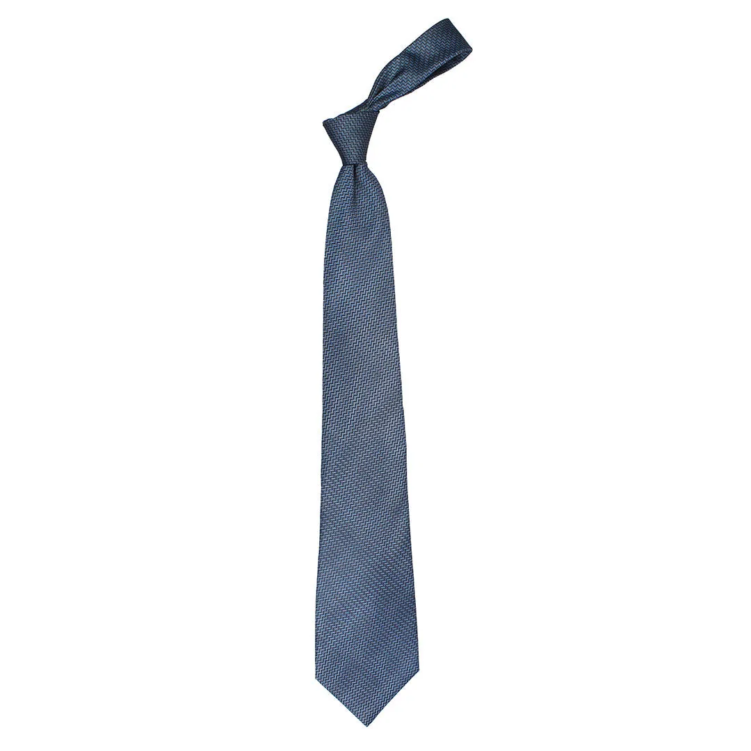 Peluche Shadow Wave Dark Grey Broad Neck Tie & Pocket Square Set for Men