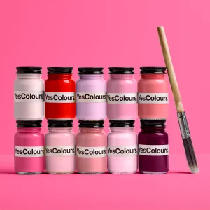 Pink / Red paint sample bundle