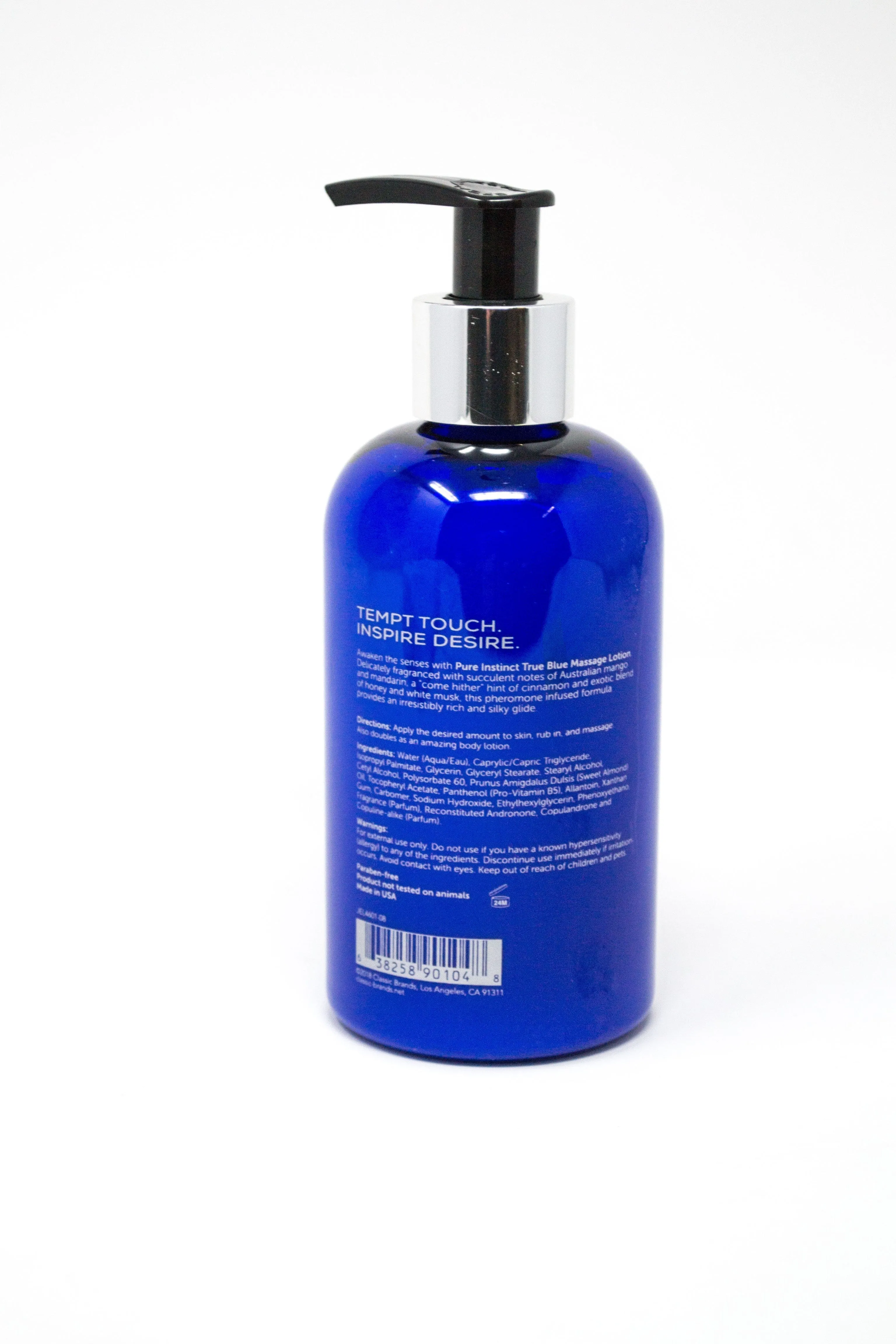 Pure Instinct True Blue Pheromone Oil Massage Lotion