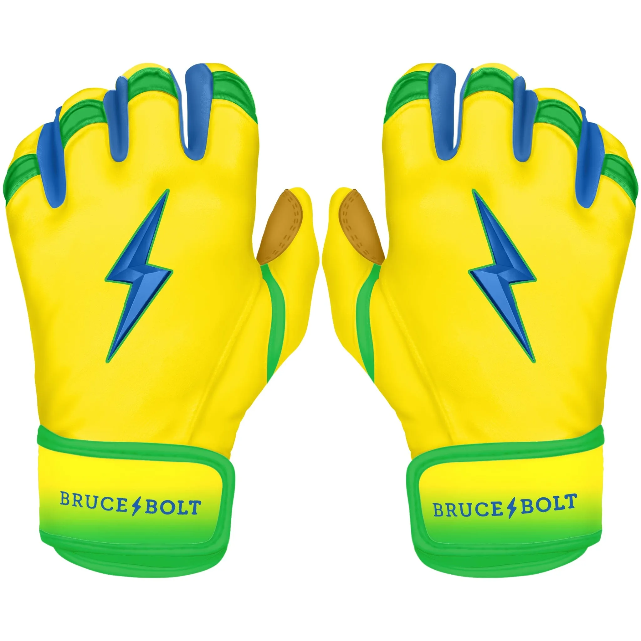 "Coach RAC" Limited Edition Short Cuff Batting Gloves - RAC Yellow