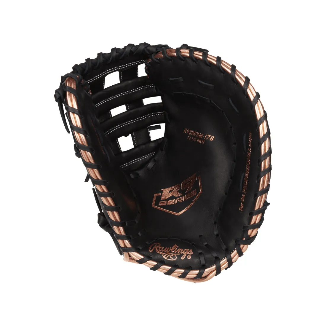 Rawlings R9 Series 12.5-inch Fastpitch First Base Mitt: R9SBFBM-17B