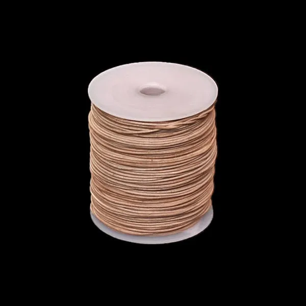 Round Leather Thong / Leather Cord Reels - PER REEL