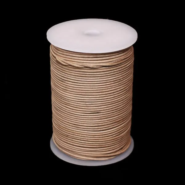 Round Leather Thong / Leather Cord Reels - PER REEL