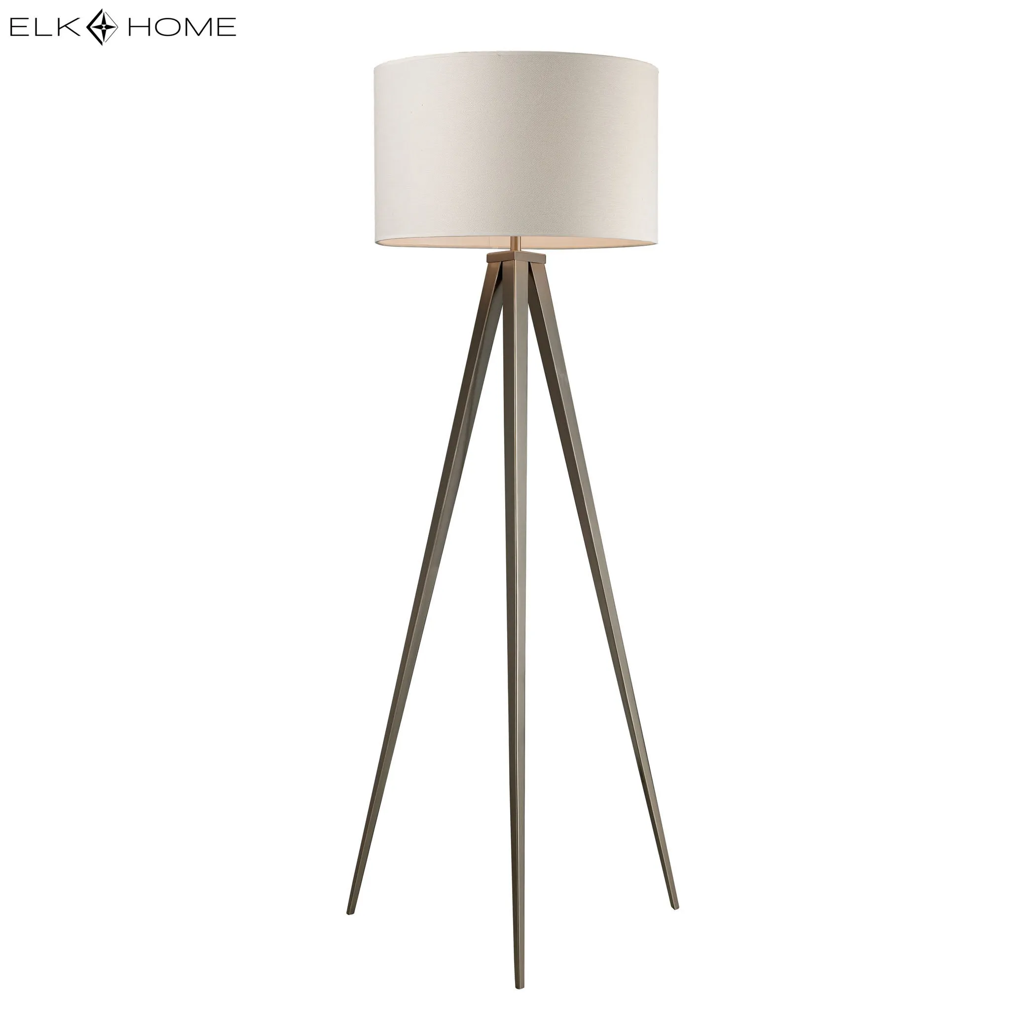 Salford 61" Floor Lamp in Satin Nickel