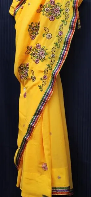 Saree 4926 Georgette Cocktail Party Wear Sari Shieno Sarees