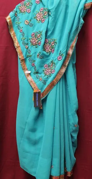 Saree 4926 Georgette Cocktail Party Wear Sari Shieno Sarees