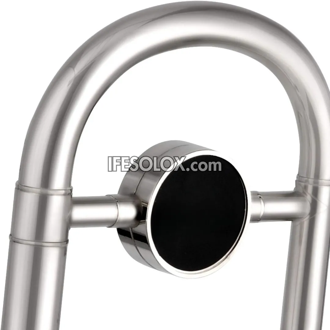 Silver B-Flat Tenor Slide Trombone for Beginners, Professionals and Concerts - Brand New