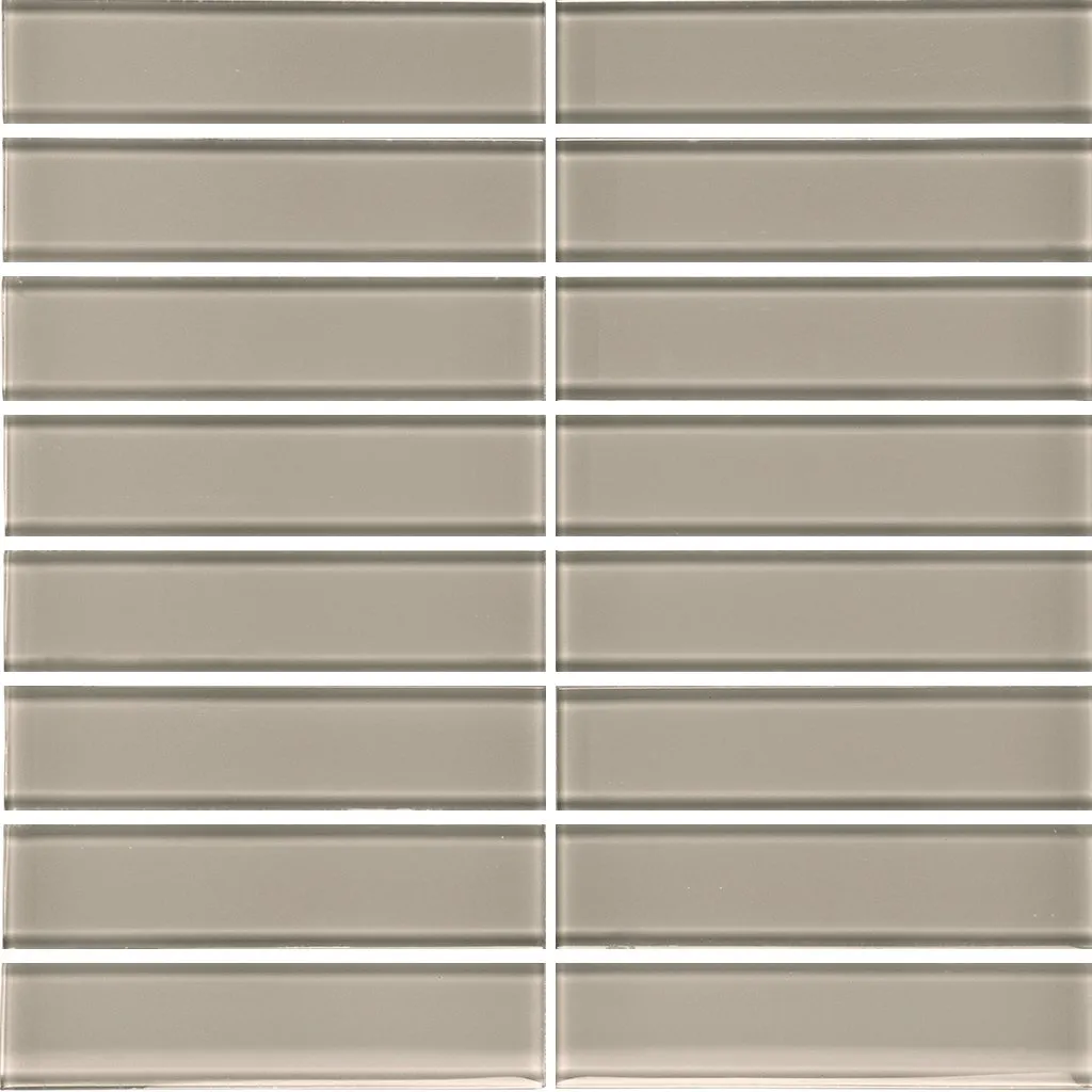Smoke, 1.5" x 6" Stacked - Glass Tile