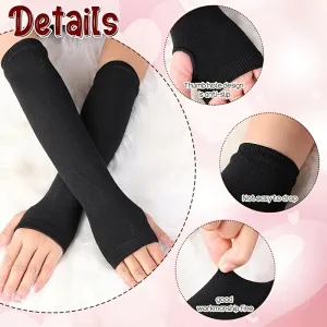 Soft  Warm Fingerless Arm Covers for Autumn  Winter