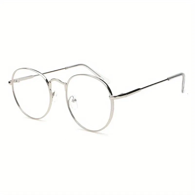 Stylish Round Metal Frame Fashion Glasses Perfect for Gifting