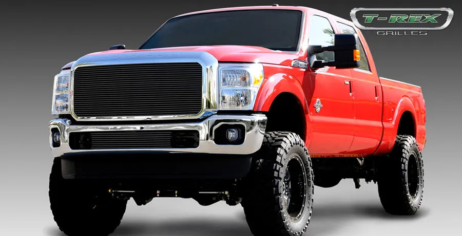 T-REX Billet Series, 1 Piece Insert Grilles - Requires Drilling or Cutting - 2011-2016 Superduty