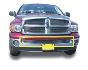 T-REX Billet Series, Bolt On Bumper Grille - Polished - 2002-2008 Ram 1500
