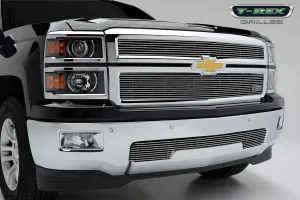 T-REX Billet Series, Overlay Bumper Grille - 2014-2015 Silverado