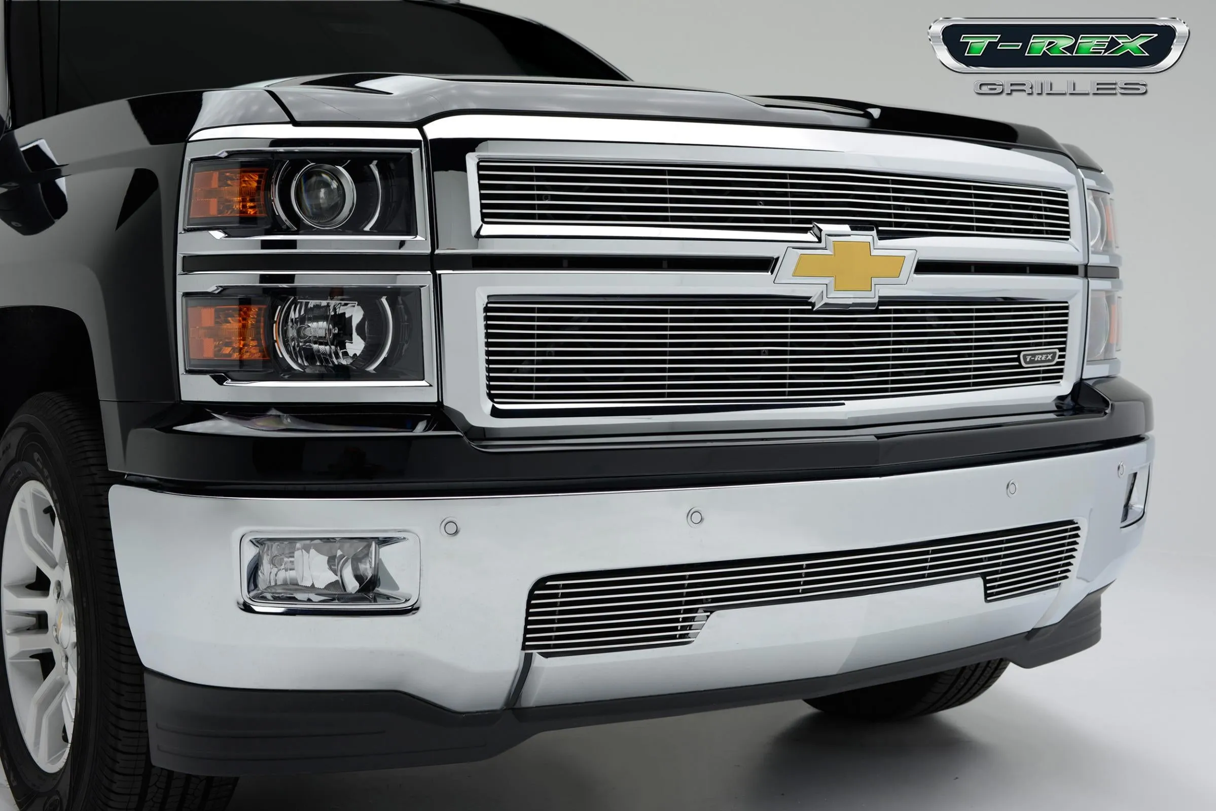 T-REX Billet Series, Overlay Bumper Grille - 2014-2015 Silverado