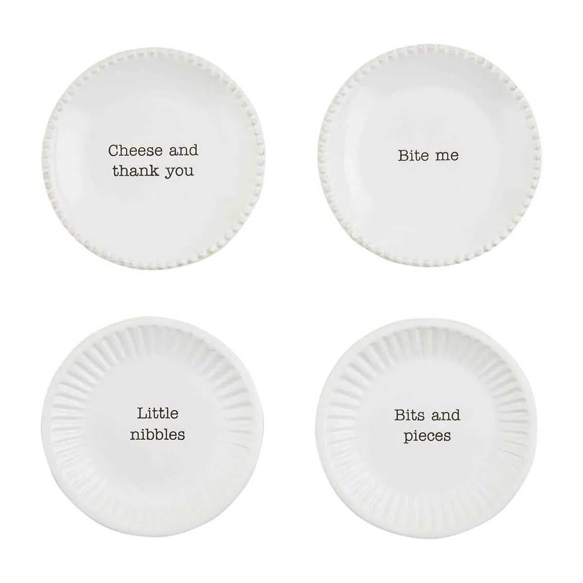 Tapas Plates - 4 Styles BY MUD PIE