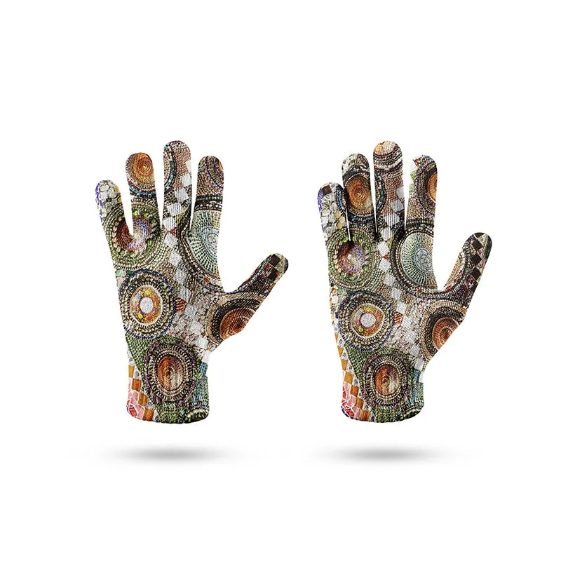 TEEK - Printed Pearl Agate 3D Knit Gloves