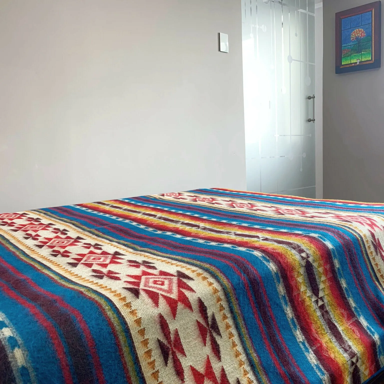 Toabunchi - Baby Alpaca Blanket - Extra Large - Aztec Southwest Pattern