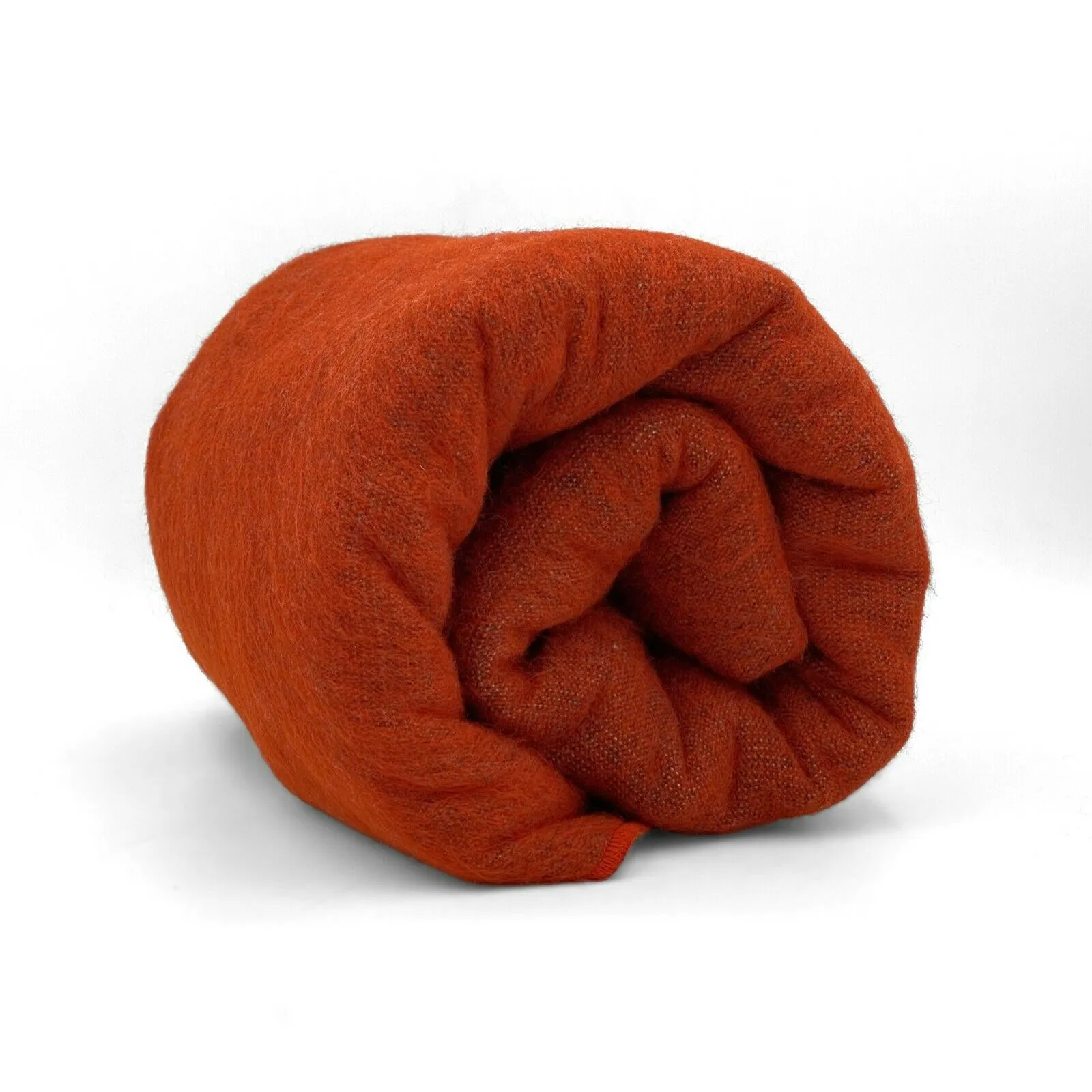 Tunzha - Baby Alpaca Blanket - Extra Large - Solid reversible - terracotta-red