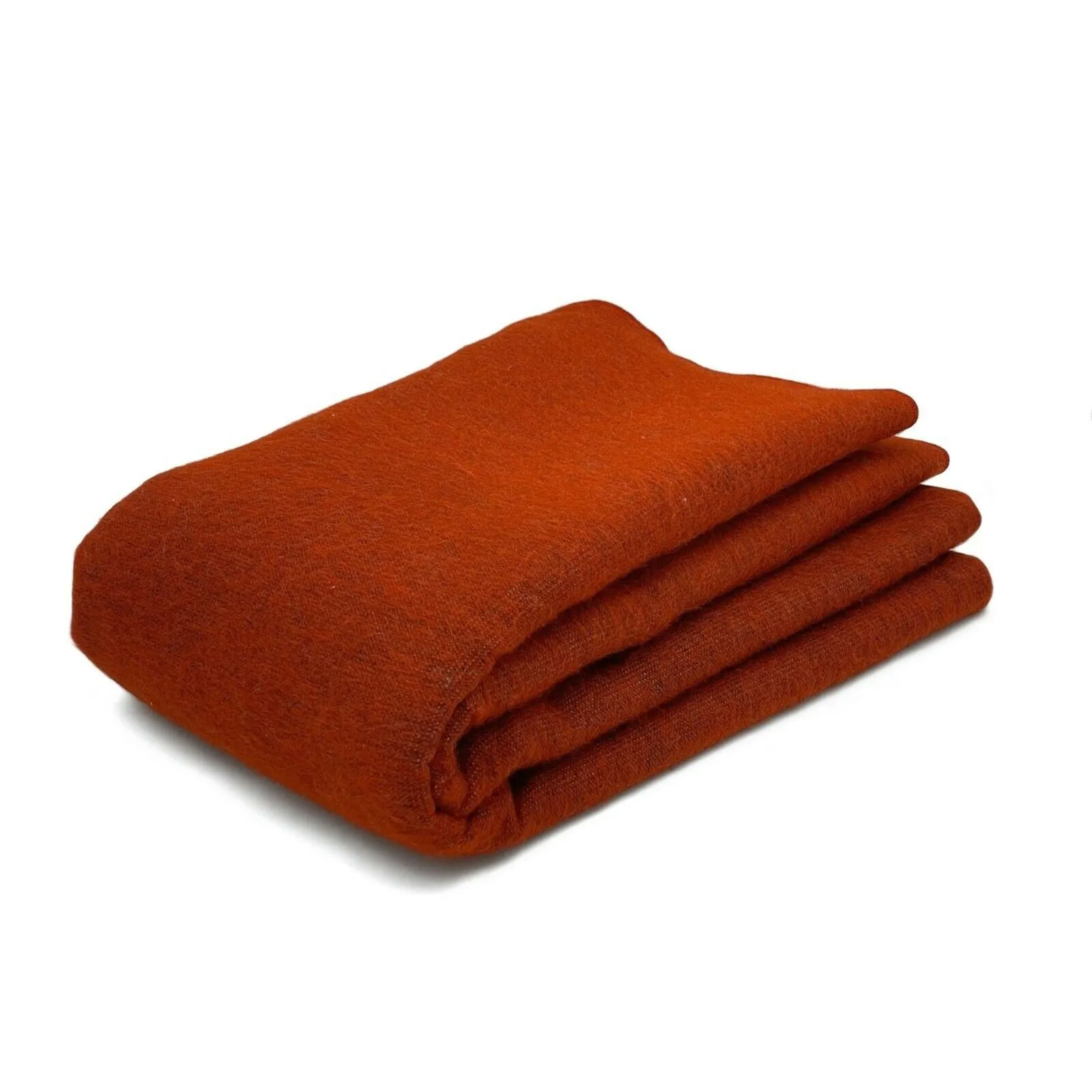 Tunzha - Baby Alpaca Blanket - Extra Large - Solid reversible - terracotta-red