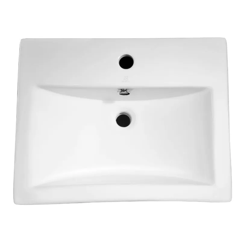 Vitruvius 20.5" Vessel Bathroom Sink in White