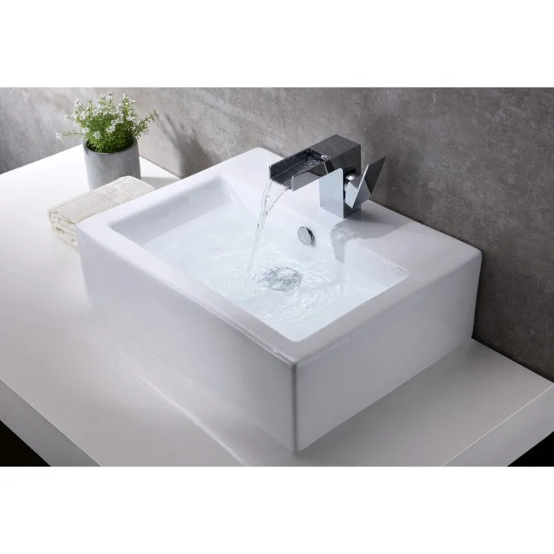 Vitruvius 20.5" Vessel Bathroom Sink in White
