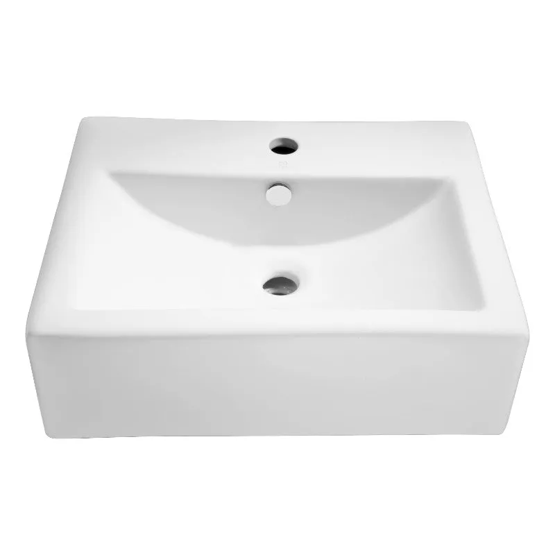 Vitruvius 20.5" Vessel Bathroom Sink in White