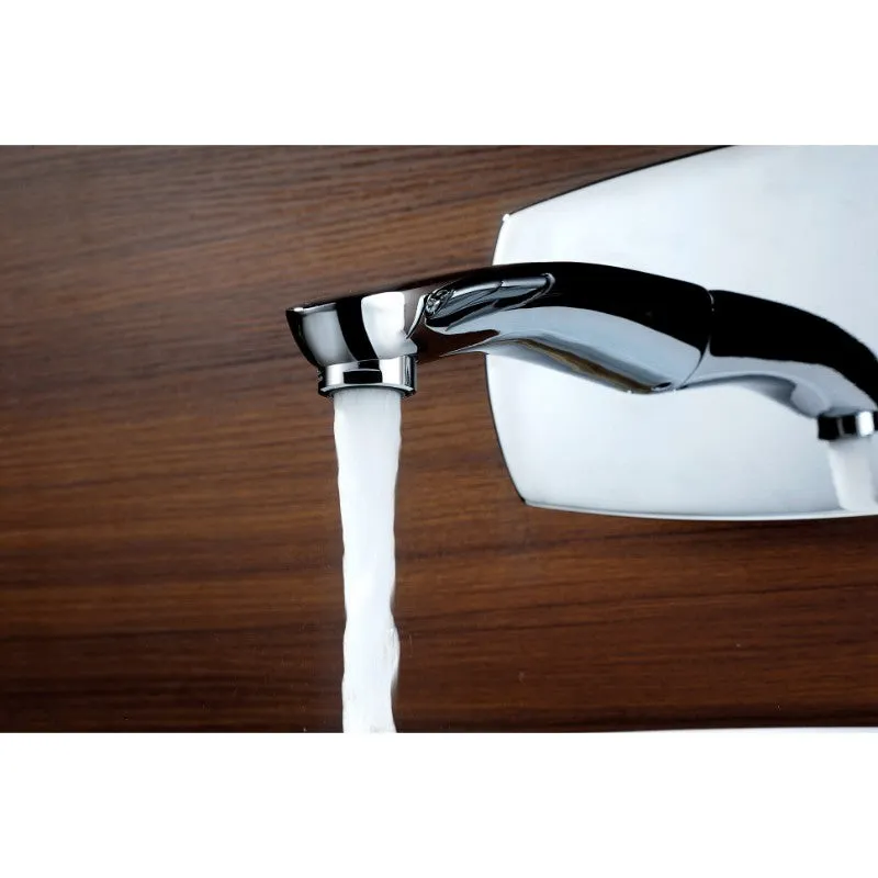 Voce Single-Handle Wall Mount Bathroom Faucet in Polished Chrome