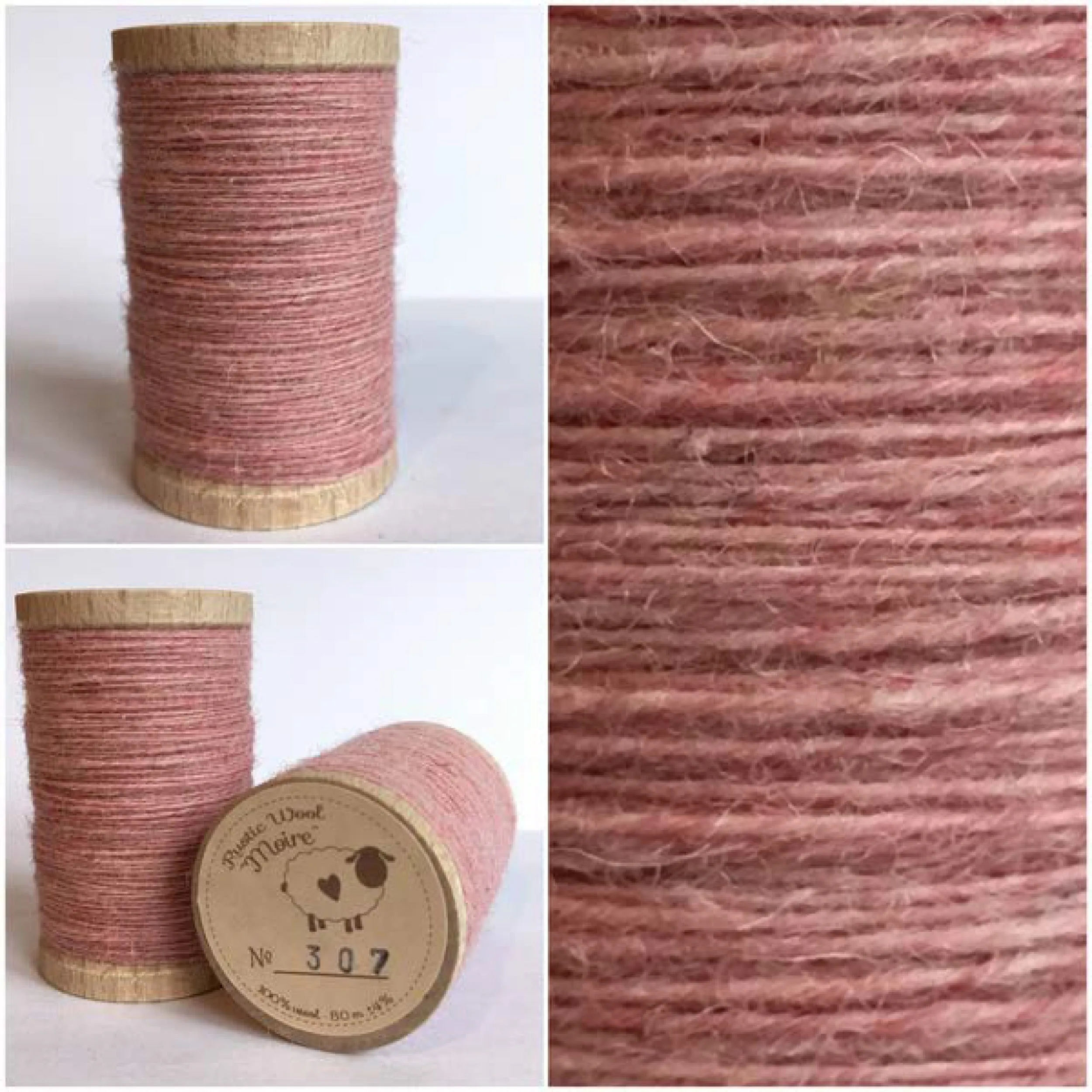 WATERMELON Hand Dyed Fat QUARTER Wool Fabric for Wool Applique and Rug Hooking