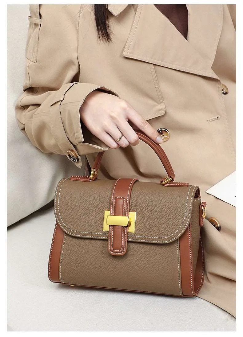 Women's One-shoulder Genuine Leather Handbag