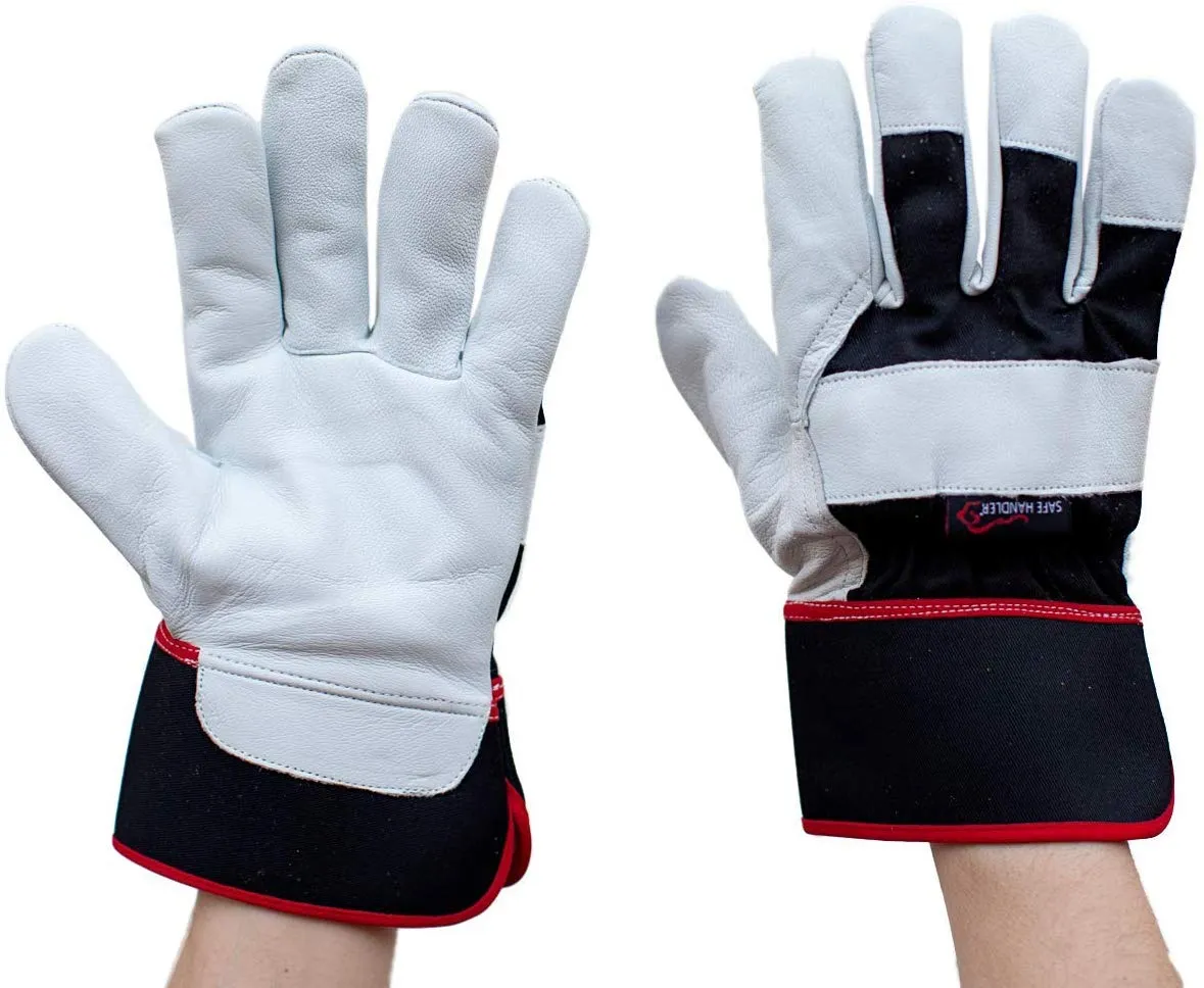 XGrip Buffalo Leather Work Gloves With Knuckle Protection - Bison Life