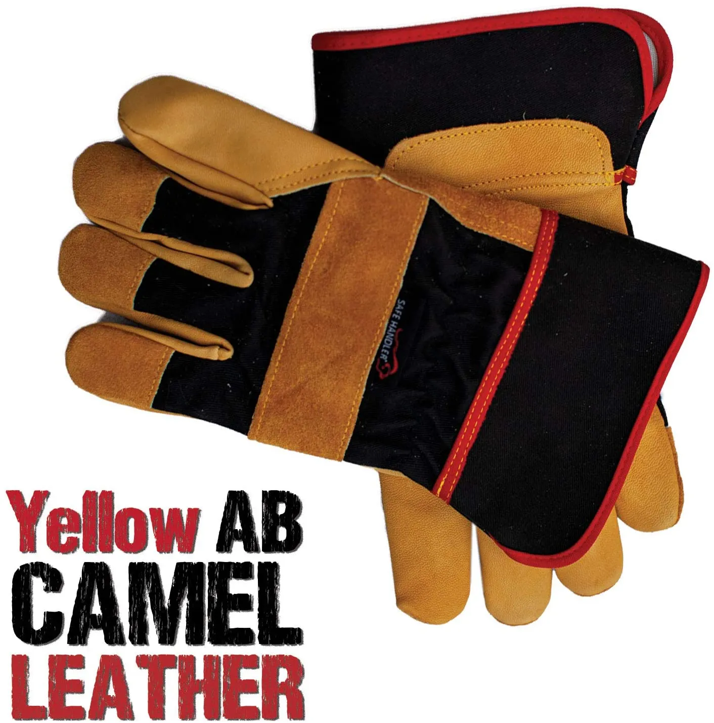 XGrip Camel Leather Work Gloves With Knuckle Protection - Bison Life