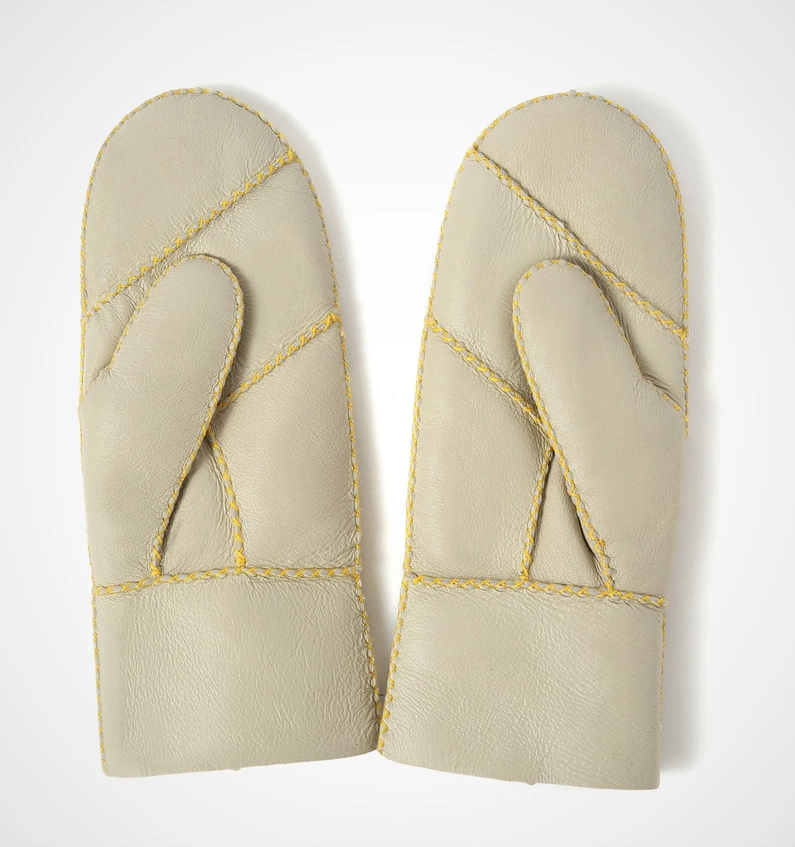 YISEVEN Womens  Sheepskin Shearling Leather Gloves(Mittens)