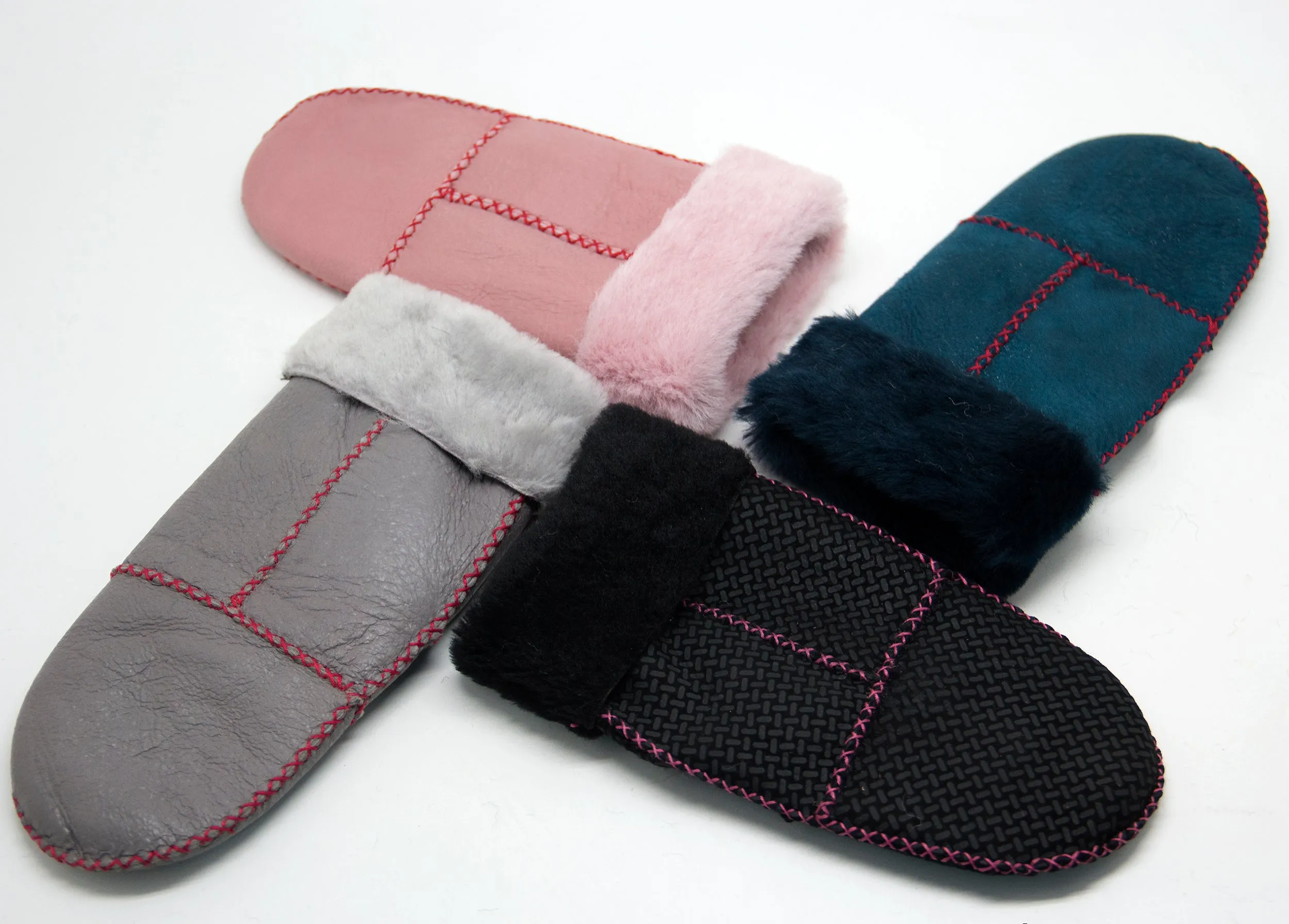 YISEVEN Womens  Sheepskin Shearling Leather Gloves(Mittens)