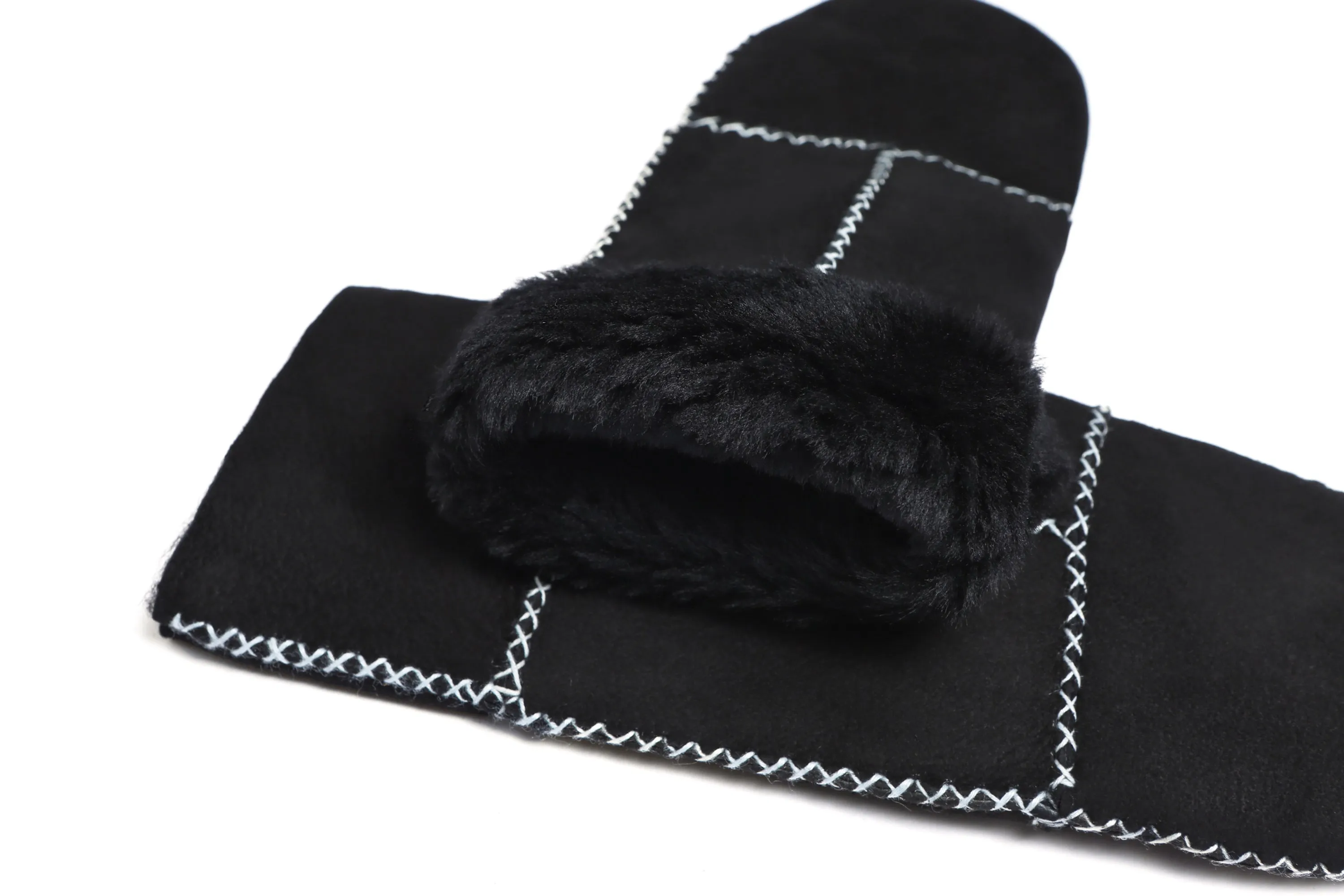 YISEVEN Womens  Sheepskin Shearling Leather Gloves(Mittens)