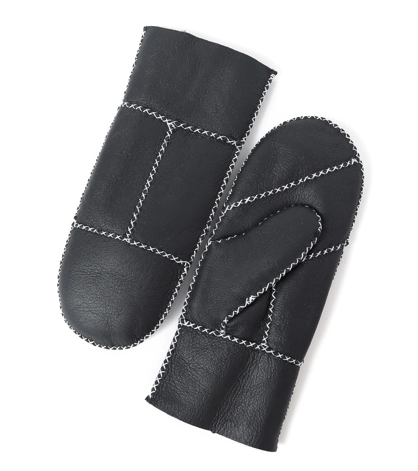 YISEVEN Womens  Sheepskin Shearling Leather Gloves(Mittens)