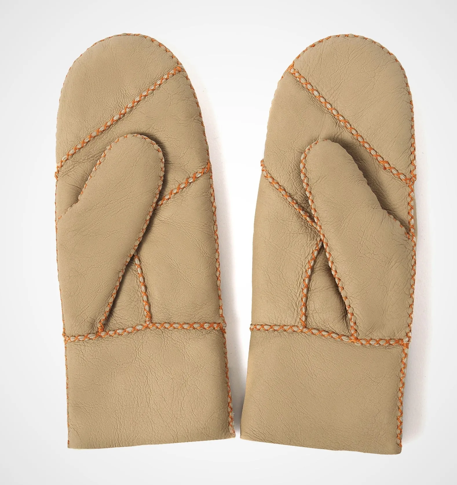 YISEVEN Womens  Sheepskin Shearling Leather Gloves(Mittens)