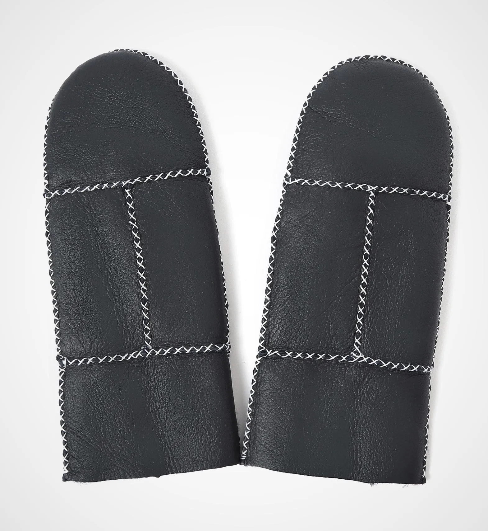 YISEVEN Womens  Sheepskin Shearling Leather Gloves(Mittens)